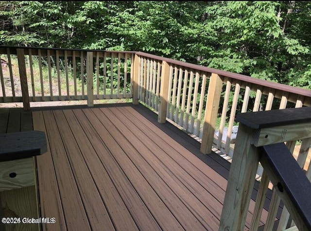 215 Ridge Rd, Minerva, NY 12851 - view of wooden deck