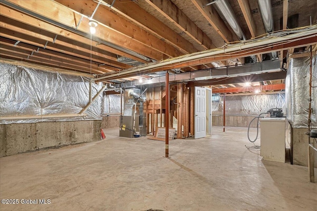 13 Hyland Cir, Troy, NY 12182 - unfinished basement with heating unit