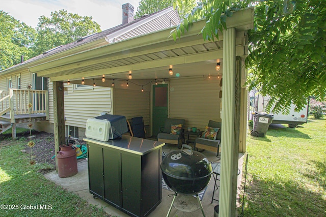 33 Woodside Dr, Glenville, NY 12302 - view of patio / terrace with an outdoor hangout area and grilling area