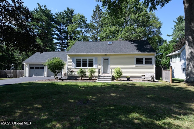 23 Mcmillen Pl, Bethlehem, NY 12054 - view of front of house featuring entry steps, a garage, and asphalt driveway