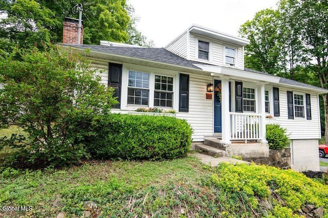 1264 Pilot Knob Rd, Fort Ann, NY 12844 - view of front facade with a chimney and roof with shingles