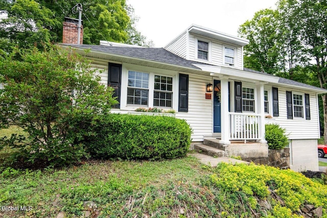 1264 Pilot Knob Rd, Fort Ann, NY 12844 - view of front facade with a chimney and a shingled roof