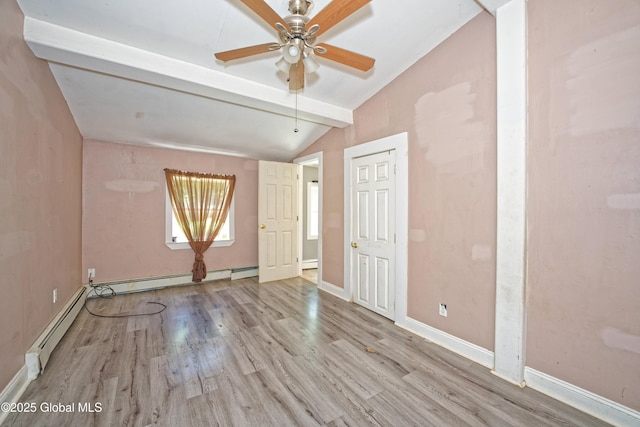 962 Camden Valley Rd, Salem, NY 12873 - unfurnished room featuring wood finished floors, a ceiling fan, and baseboard heating