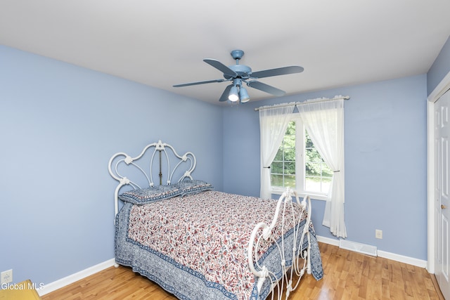 1 Maple Dr, Greenfield, NY 12833 - bedroom featuring wood finished floors and ceiling fan