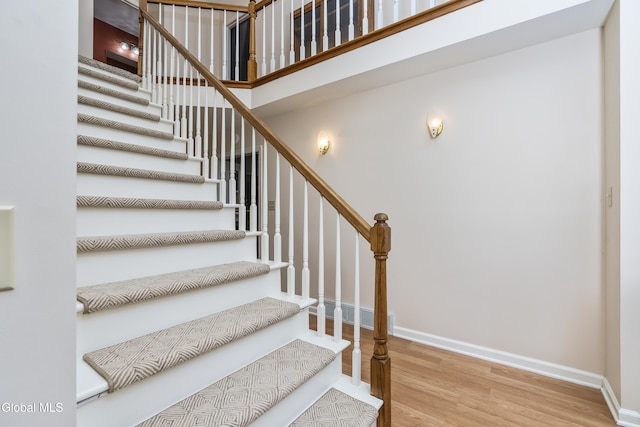 1 Maple Dr, Greenfield, NY 12833 - stairway featuring wood finished floors and a high ceiling