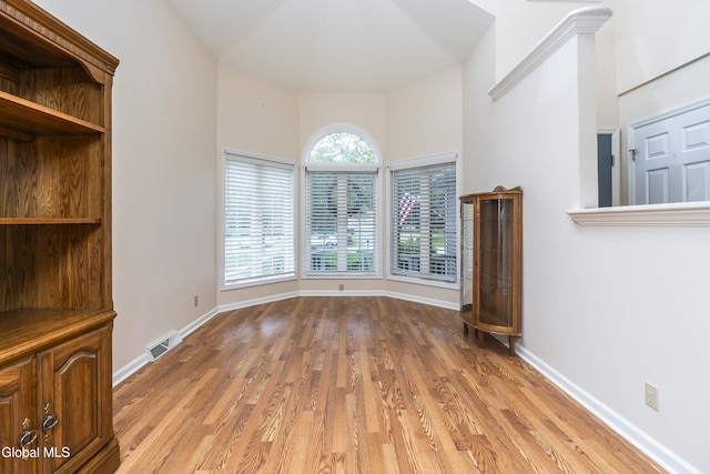 1 Maple Dr, Greenfield, NY 12833 - unfurnished living room featuring light wood finished floors and a towering ceiling