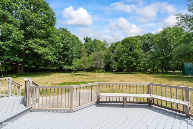 1 Maple Dr, Greenfield, NY 12833 - deck with a yard
