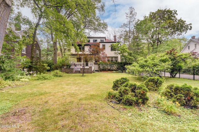 1171 Lowell Rd, Schenectady, NY 12308 - view of yard with a wooden deck
