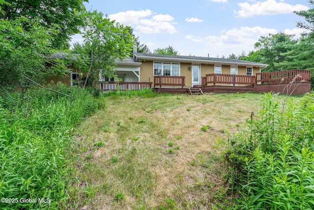 1927 Berne Altamont Rd, Altamont, NY 12009 - rear view of house with a deck