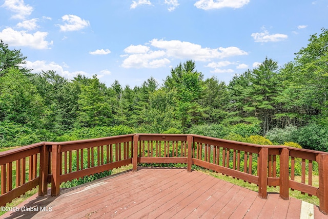 1927 Berne Altamont Rd, Altamont, NY 12009 - wooden terrace with a wooded view