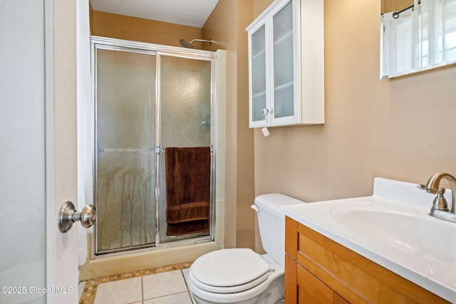 1927 Berne Altamont Rd, Altamont, NY 12009 - full bath with a stall shower, vanity, and tile patterned floors