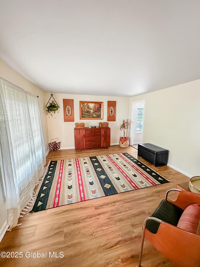 4882 Potter Hollow Rd, Rensselaerville, NY 12469 - living area featuring wood finished floors and baseboards