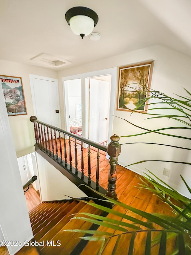 4882 Potter Hollow Rd, Rensselaerville, NY 12469 - stairs with wood finished floors