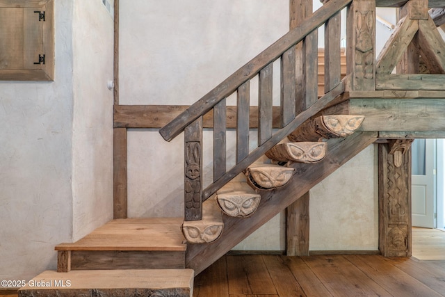 372 Jones Hill Rd, Jefferson, NY 12093 - stairs with wood-type flooring