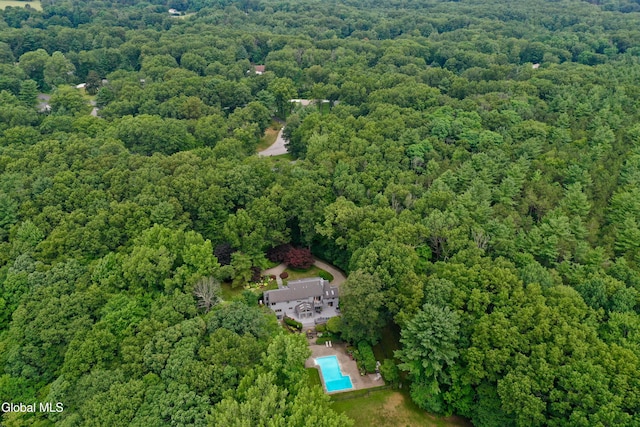 14 Friar Tuck Ct, Clifton Park, NY 12065 - aerial overview of property's location featuring a heavily wooded area