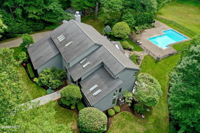 14 Friar Tuck Ct, Clifton Park, NY 12065 - aerial view of property and surrounding area featuring a pool area