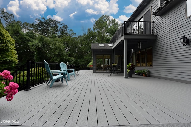 14 Friar Tuck Ct, Clifton Park, NY 12065 - view of wooden deck
