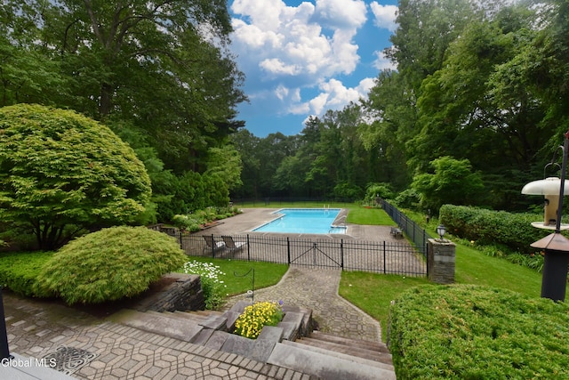 14 Friar Tuck Ct, Clifton Park, NY 12065 - view of swimming pool with a patio