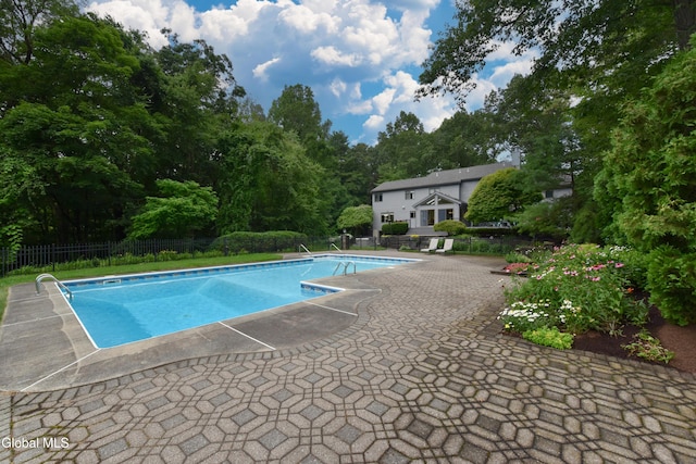 14 Friar Tuck Ct, Clifton Park, NY 12065 - view of swimming pool with a patio