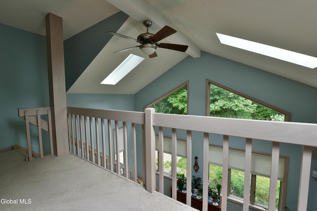 14 Friar Tuck Ct, Clifton Park, NY 12065 - hallway with a skylight, healthy amount of natural light, and carpet floors