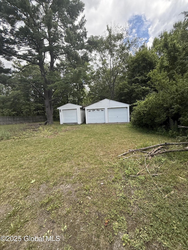 326 Main St, Cairo, NY 12413 - view of yard with an outbuilding and a garage