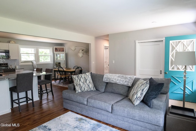 7 Shady Gln, Clifton Park, NY 12019 - living area with dark wood-style flooring