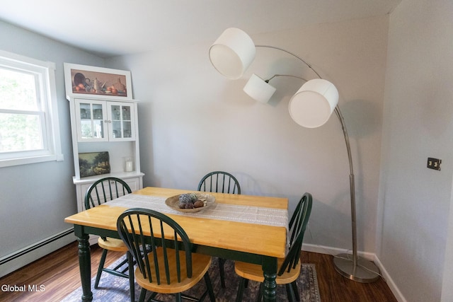 7 Shady Gln, Clifton Park, NY 12019 - dining room with a baseboard radiator and wood finished floors