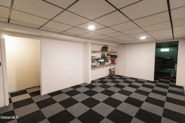 7 Shady Gln, Clifton Park, NY 12019 - finished below grade area with recessed lighting and a drop ceiling