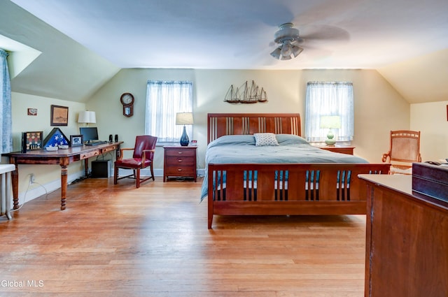 1151 Oxford Pl, Schenectady, NY 12308 - bedroom featuring lofted ceiling, light wood finished floors, and multiple windows