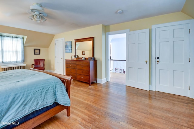 1151 Oxford Pl, Schenectady, NY 12308 - bedroom featuring light wood-type flooring and lofted ceiling