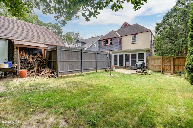 1151 Oxford Pl, Schenectady, NY 12308 - fenced backyard with a sunroom