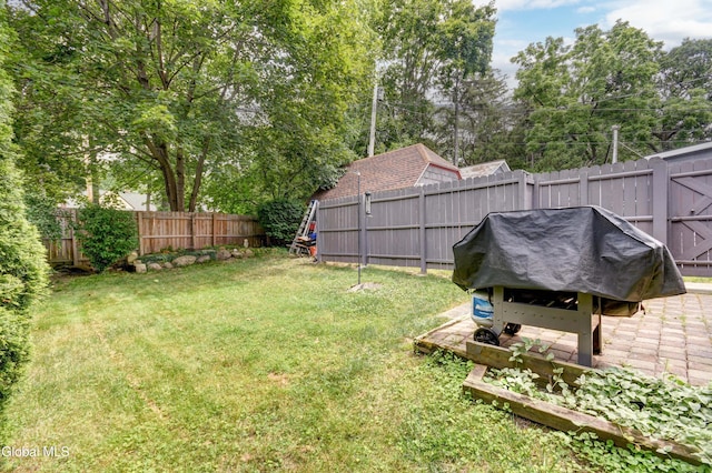 1151 Oxford Pl, Schenectady, NY 12308 - fenced backyard with view of scattered trees