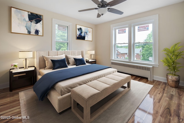 1707 Helderberg Trl, Berne, NY 12023 - bedroom featuring radiator heating unit and wood finished floors