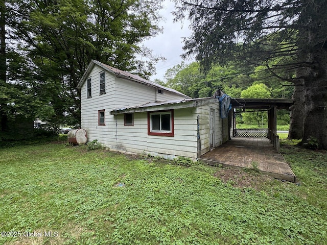 114 State Route 146, Wright, NY 12157 - view of side of home with a lawn