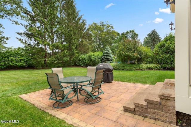 630 Salvia Ln, Guilderland, NY 12303 - view of patio / terrace featuring grilling area and outdoor dining area