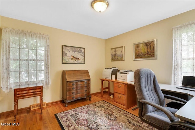 630 Salvia Ln, Guilderland, NY 12303 - office area featuring wood finished floors and baseboards