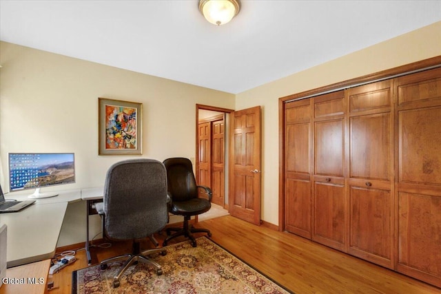 630 Salvia Ln, Guilderland, NY 12303 - office area featuring light wood-type flooring and baseboards