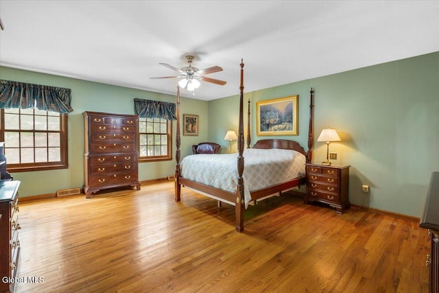 630 Salvia Ln, Guilderland, NY 12303 - bedroom with wood finished floors and a ceiling fan