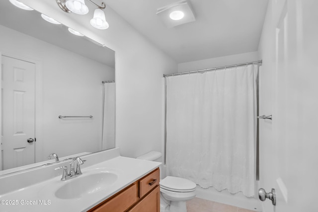 21 Beacon Dr, Colonie, NY 12189 - bathroom with vanity, tile patterned floors, and shower / bathtub combination with curtain