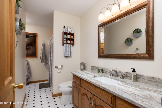 345 Goodman Rd, Fort Ann, NY 12827 - full bath featuring vanity, tile patterned floors, and a shower with shower curtain