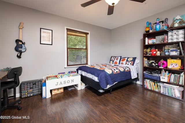 345 Goodman Rd, Fort Ann, NY 12827 - bedroom with wood finished floors and a ceiling fan