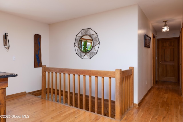 345 Goodman Rd, Fort Ann, NY 12827 - hall featuring hardwood / wood-style floors and an upstairs landing