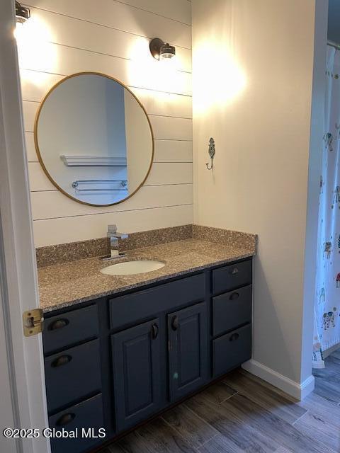 6 Patroon Way, Halfmoon, NY 12065 - full bathroom with vanity and wood finished floors