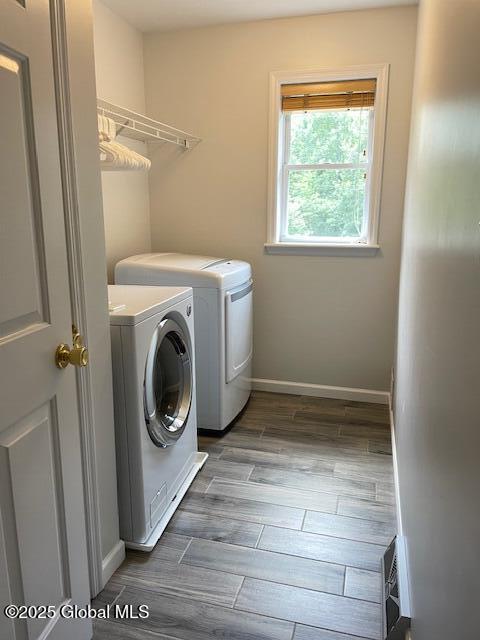 6 Patroon Way, Halfmoon, NY 12065 - laundry room featuring washer and dryer and wood finished floors