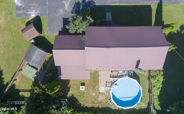 2289 Hickory Hill Rd, Mohawk, NY 12068 - aerial view of property and surrounding area featuring a pool