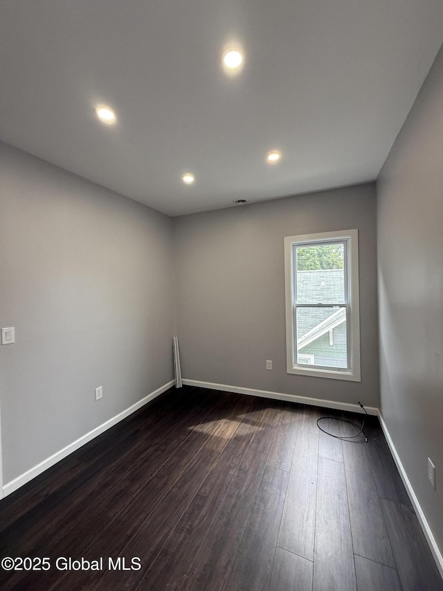 822 Bedford Rd, Schenectady, NY 12308 - spare room with dark wood finished floors and recessed lighting
