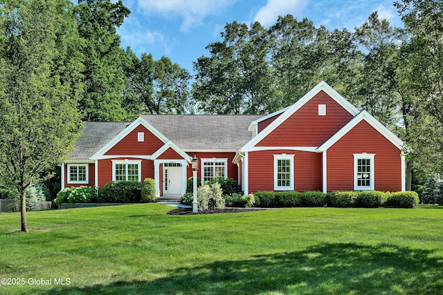 13 Bridlewood Loop, Clifton Park, NY 12148 - view of front of property featuring a front lawn and roof with shingles