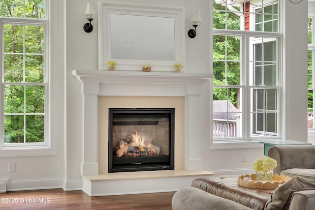13 Bridlewood Loop, Clifton Park, NY 12148 - detailed view of wood finished floors and a glass covered fireplace