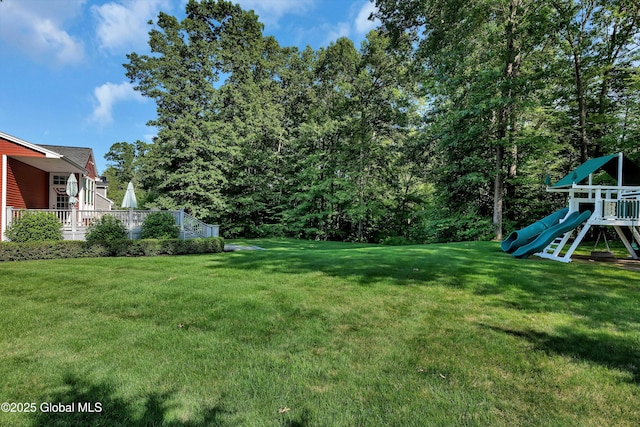 13 Bridlewood Loop, Clifton Park, NY 12148 - view of green lawn featuring a playground