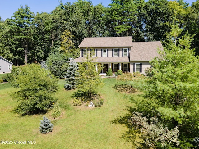 13 Macory Way, Moreau, NY 12831 - view of front of home with a front yard and a porch